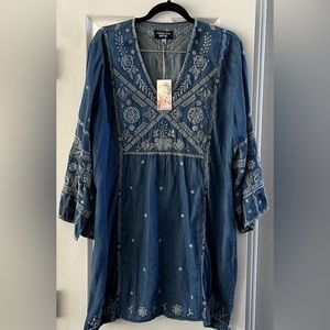 NWT Johnny Was Alberto Tencel V-neck Toledo Dress